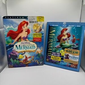 The Little Mermaid Diamond Edition Blu Ray DVD Platinum Edition Disney Ariel